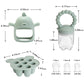 Gedebey 3-in-1 Baby Food & Fruit Feeder Set - Breastmilk Popsicle Mold with Freezer Tray, Teething Relief Toy, BPA Free Infant Silicone Feeding Combo