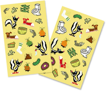 Peaceable Kingdom Scratch and Sniff Yucky Smelly Scented Sticker Pack
