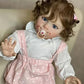 26 Inch Pippa Reborn Doll Princess Toddler Real Born Baby Doll Girl with Brown Curly Hair and Feeding Accessories Anatomically Correct Lifelike
