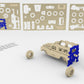 Quay P323 Land Rover Woodcraft Construction Kit FSC, Brown