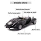PUXU 1:28 Pullback Diecast Metal Antique Classic Model Cars Toy (Black)