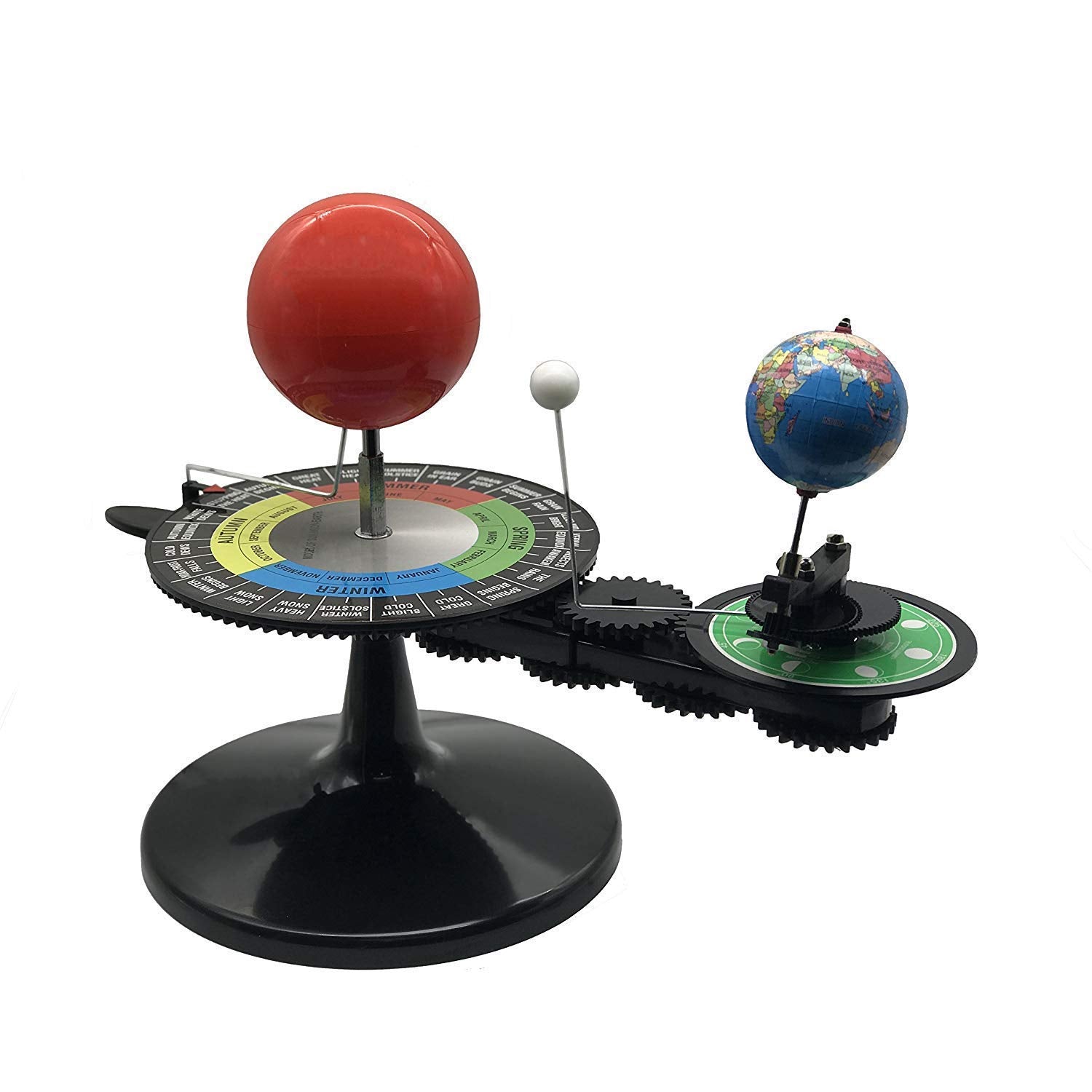 Sun Earth Moon Orbital Model with Light, Kids Solar System Model Astronomical Science Educational Kits