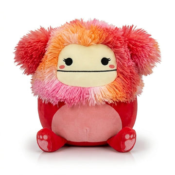 Squishmallows Zinnia Plush Toy, Pink and Red Bigfoot Monster, Soft Stuffed Animal, 8 Inch
