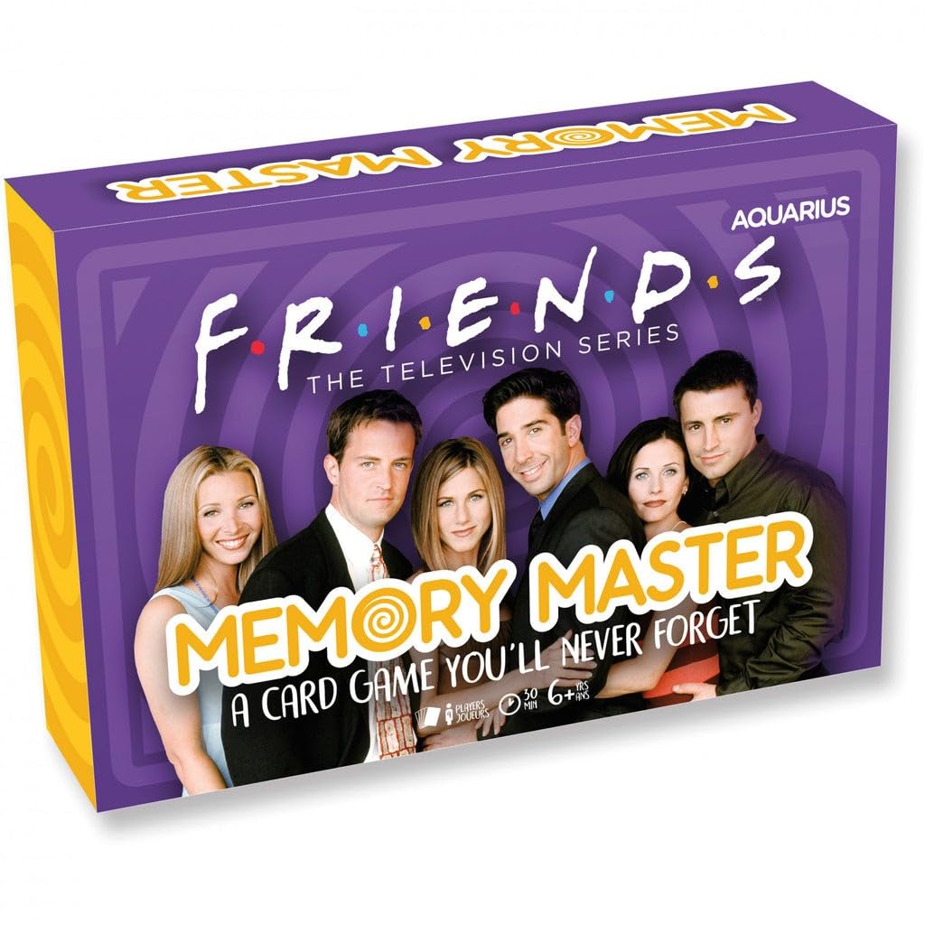 Aquarius Friends Memory Master Card Game - Fun Family Party Game for Kids, Teens & Adults - Entertaining Game Night Gift - Officially Licensed Friends