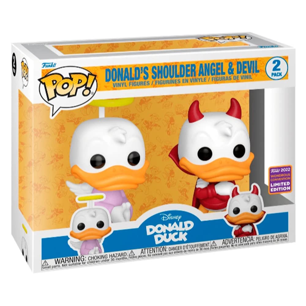 Funko Donald Duck POP! Disney Donald's Shoulder Angel & Devil Exclusive Vinyl Figure