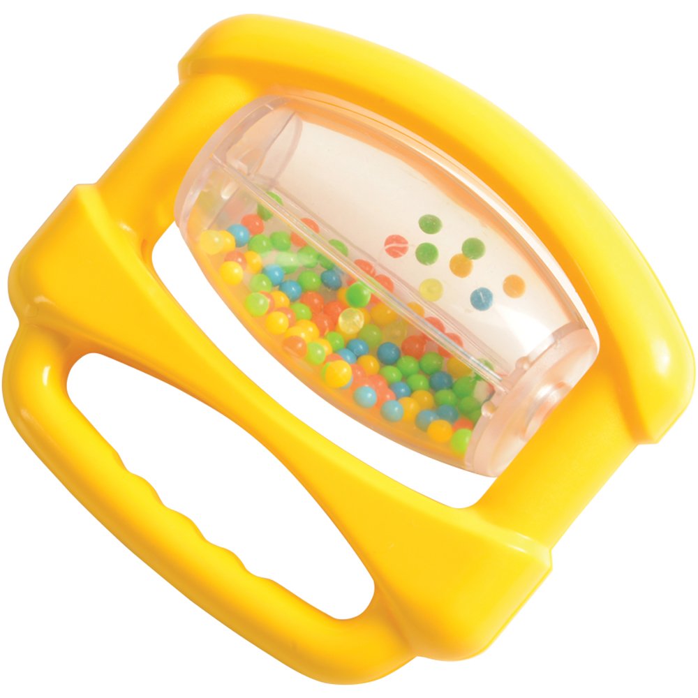 Constructive Playthings Rhythm Band Baby Musical Toys, Plastic, Handles for Easy Grip, Daycare Essentials, Early Learning, Set of 4 Unique