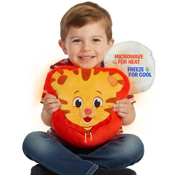 Daniel Tiger Pouch Pal - Heatable & Cooling Plush Pillow with All-Natural Seed Pouch | Comfort for Toddlers | Soft Plush, Cute, Huggable, Easy