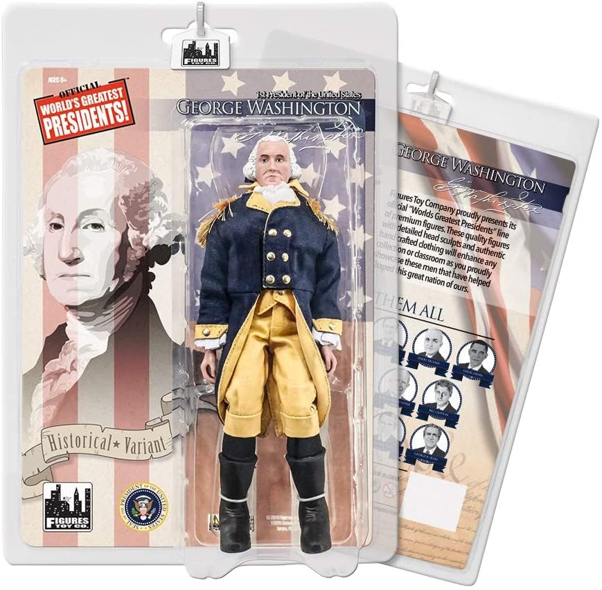US Presidents 8 Inch Figures Series: George Washington [Blue & Yellow]