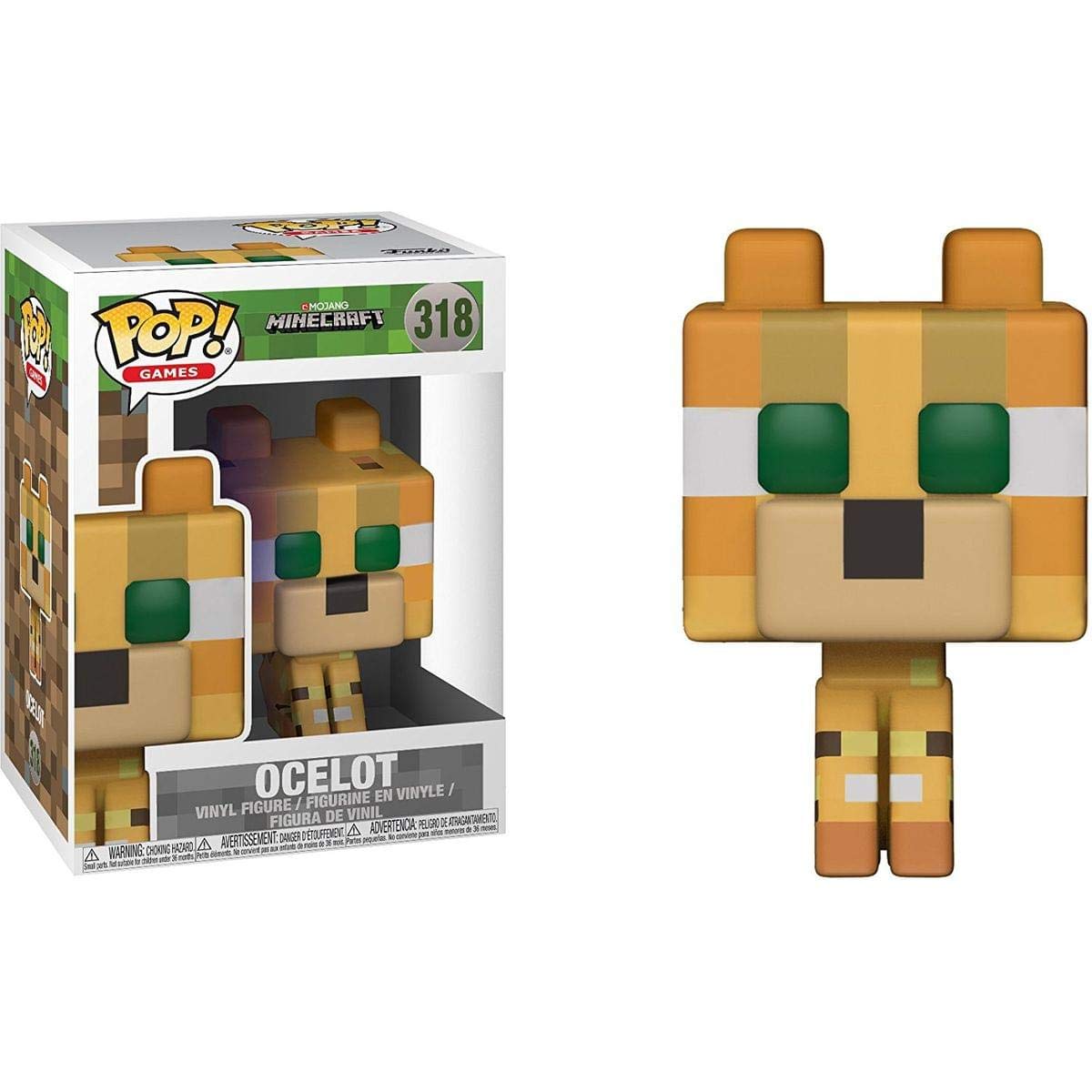 Funko POP! Games: Minecraft - Ocelot (Styles May Vary) Collectible Figure