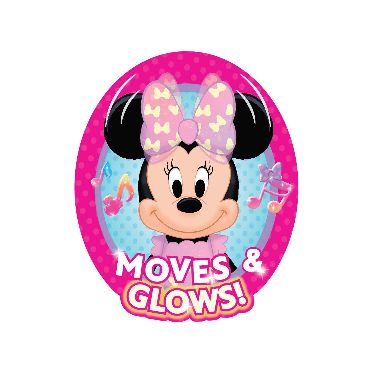 Disney Junior Minnie Mouse Fashion Bow 14-inch Plush Stuffed Animal with Lights and Sounds, Kids Toys for Ages 3 Up by Just Play