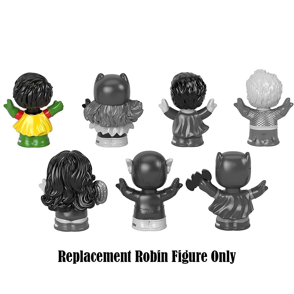 Fisher-Price Replacement Part Little People Figure Pack GMJ14 - Inspired by DC Super-Friends Playset - Replacement Robin Figure