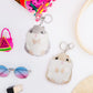 RAYNAG Set of 2 Cute Hamster Plush Keychains