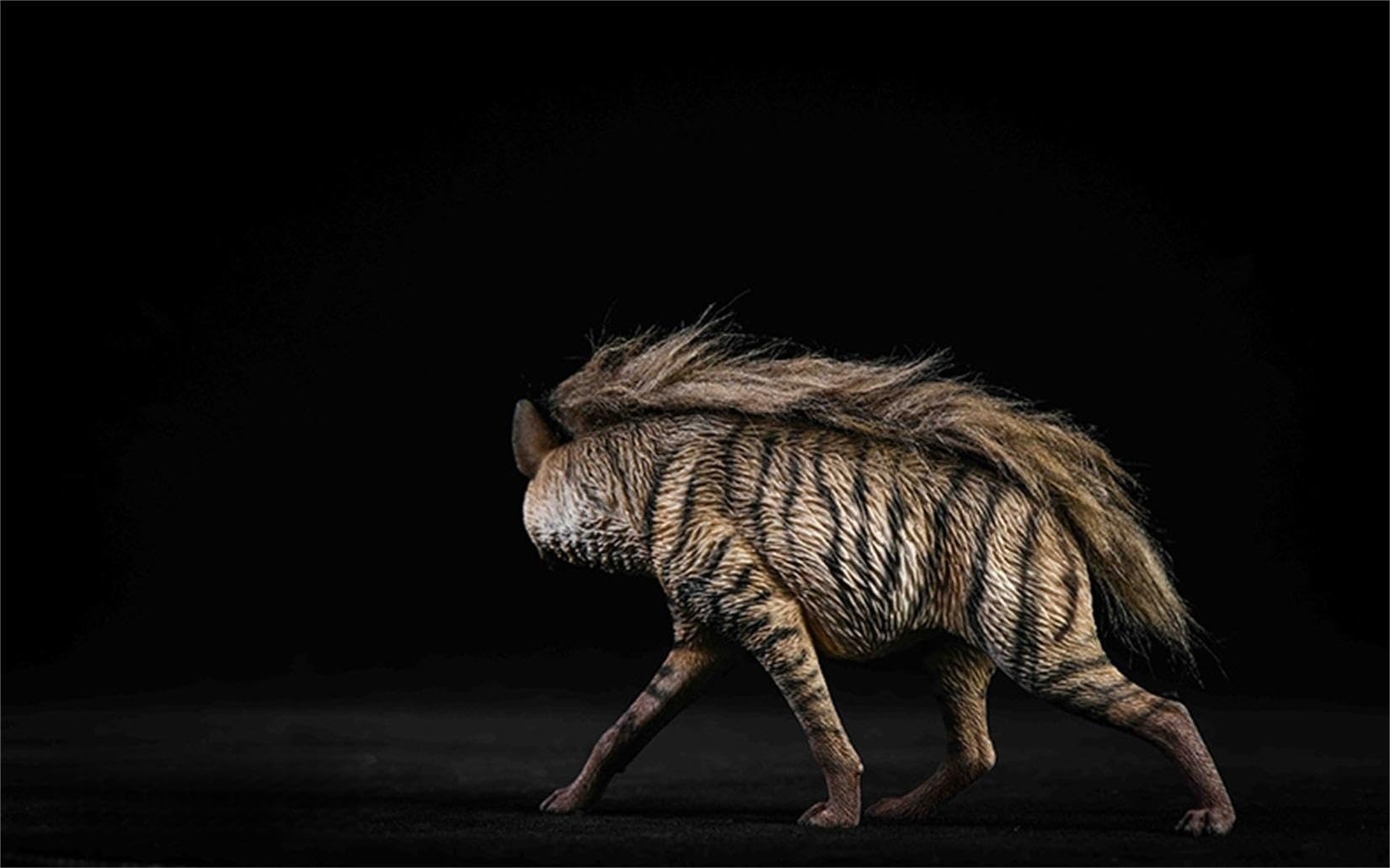 1/6 Africa Striped Hyaena Figure Realistic Educational Hyaenidae Animal Model Resin Collector Home Decoration Birthday Gift