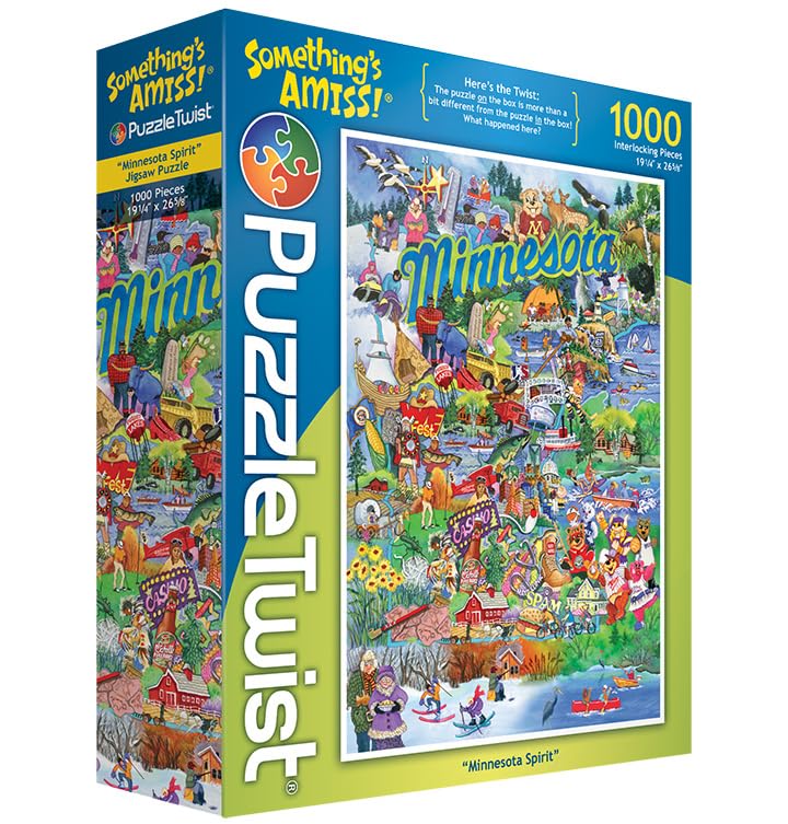 PuzzleTwist 1000 Piece Jigsaw Puzzle - Minnesota Spirit - Something's Amiss
