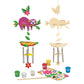Works of Ahhh... Sloth Wind Chime Craft Kit - Classic Wood Paint Set for Kids, Includes Real Wood, Paints & Instructions