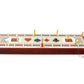 House of Cribbage - 3 Track Continuous Cribbage Board Inlaid in Maple Wood/Bloodwood - Size: 12.5 Inch - Wood Inlaid Card Symbols (Suits) + Storage