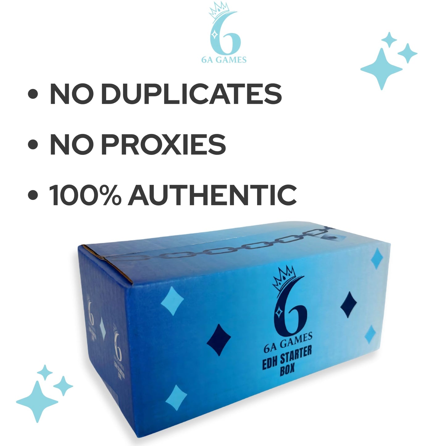 6AGames MTG Starter Collection Commander Booster Box: 500+ EDH TCG Cards with Bonus 30-Card Foil Pack Plus Rares and Mythics - Compatible with Magic