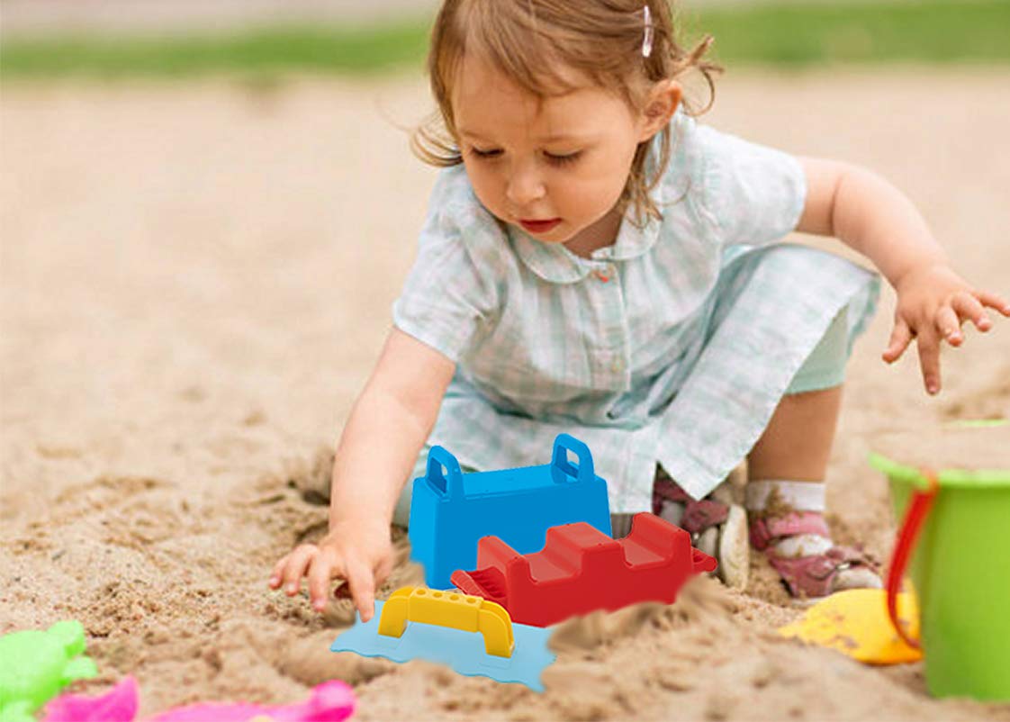 Superio Snow and Sand Fun Toy Trowel Rectangle Shape - Kids Snow Toy, Light Blue & Yellow Hand Trowel, Sturdy and Well Designed