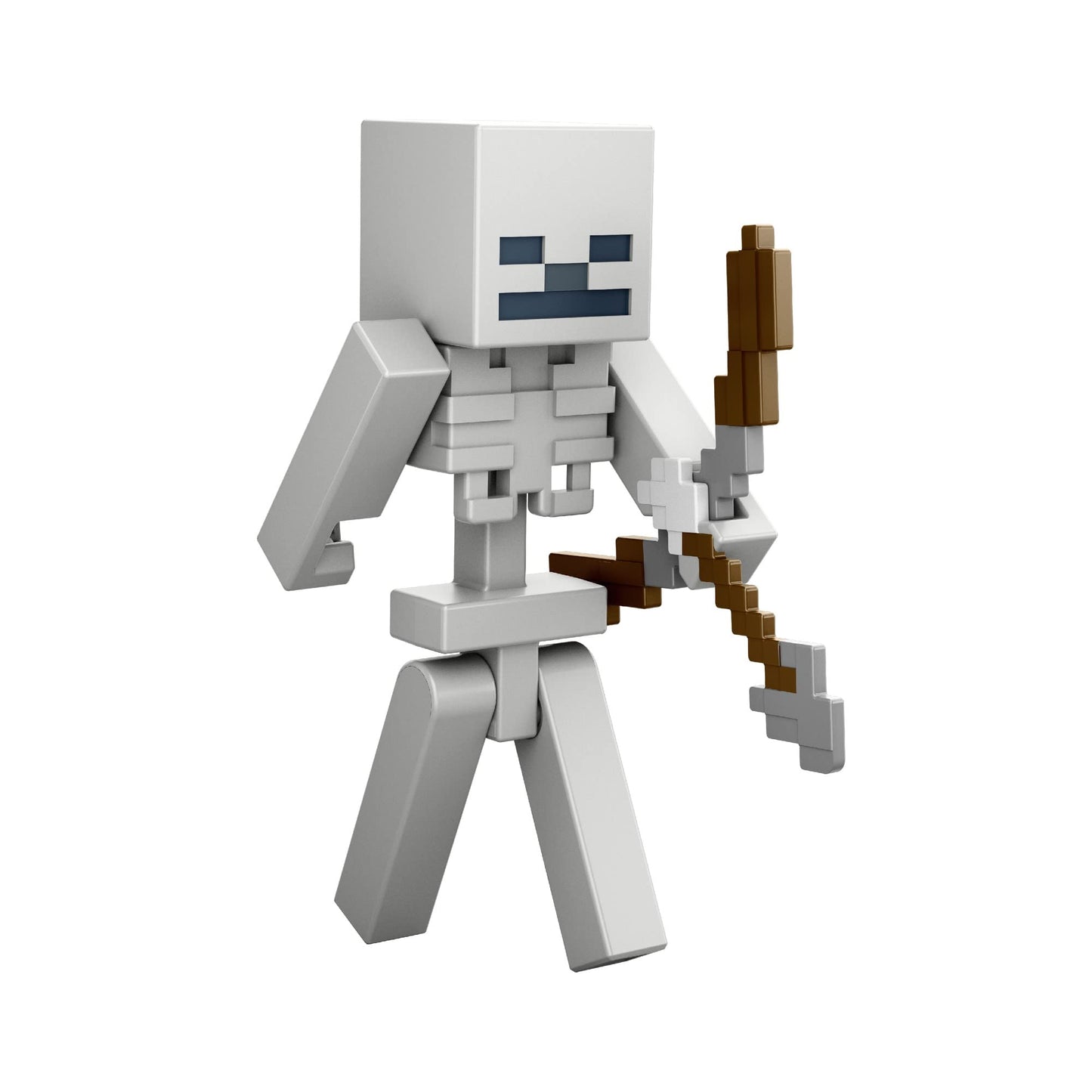 Mattel Minecraft Skeleton 3.25" scale Video Game Authentic Action Figure with Accessory and Craft-a-block