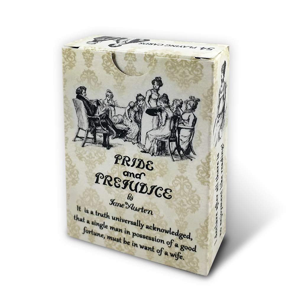 Rodaruus Pride and Prejudice Themed Playing Cards, Full Deck, 54 Poker-Size Card Deck