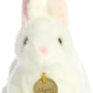 Aurora® Realistic Miyoni® American White Rabbit Stuffed Animal - Lifelike Detail - Cherished Companionship - 8 Inches