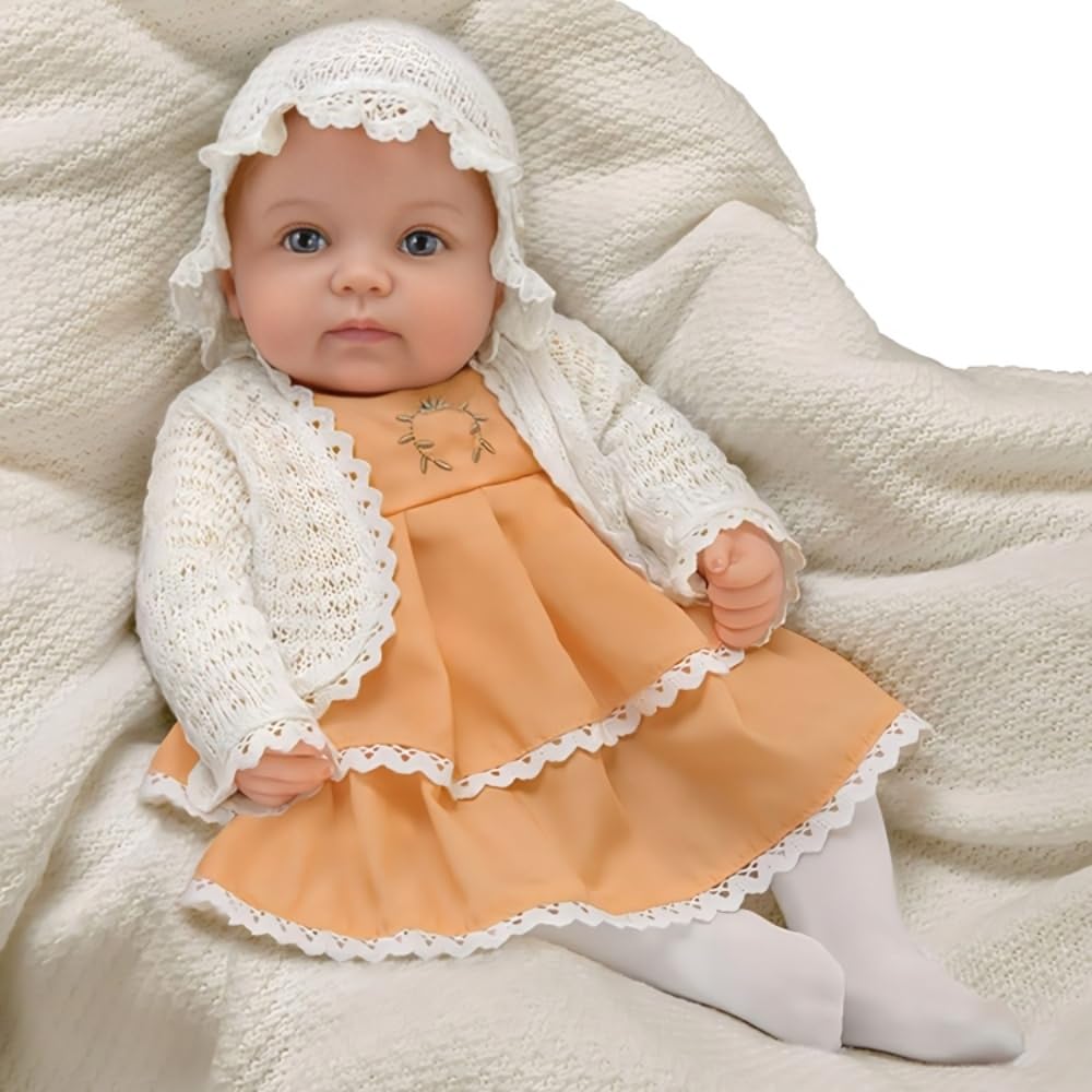 The Ashton-Drake Galleries 7th Annual Photo Contest Winner Rosalie RealTouch Soft Vinyl Lifelike Reborn Baby Doll, 16.5", Poseable Weight Cloth Body