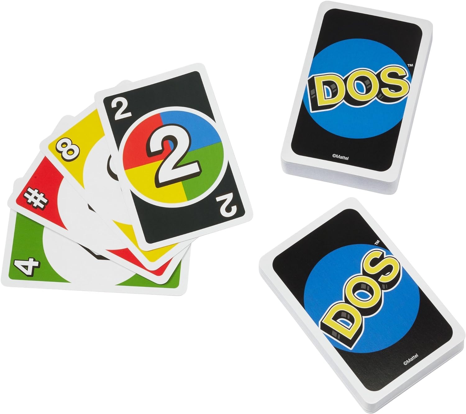 Mattel Uno Dos Card Game (Pack of 3)