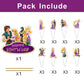 25Pcs Cake Decorations with 24pcs Cupcake Toppers 1pcs Cake Topper for Birthday Party Supplies