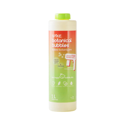 SPIKE Innobaby Bubble Machine/Gun-Friendly Botanical Bubble Solution 1L