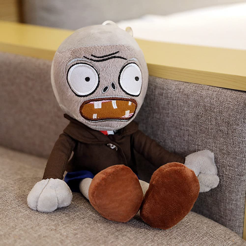 12" 1 PCS PVZ Plant and Zombies Plush Brown Coat Toys PVZ Figures 1 2 Stuffed Soft Doll Normal Gray Zombies New