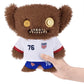 ZURU Fuggler USA Soccer Plush - 9 Inch Funny Ugly Monster Collectible Sports-Themed Plush Toy (Fuggler USA Soccer #76)