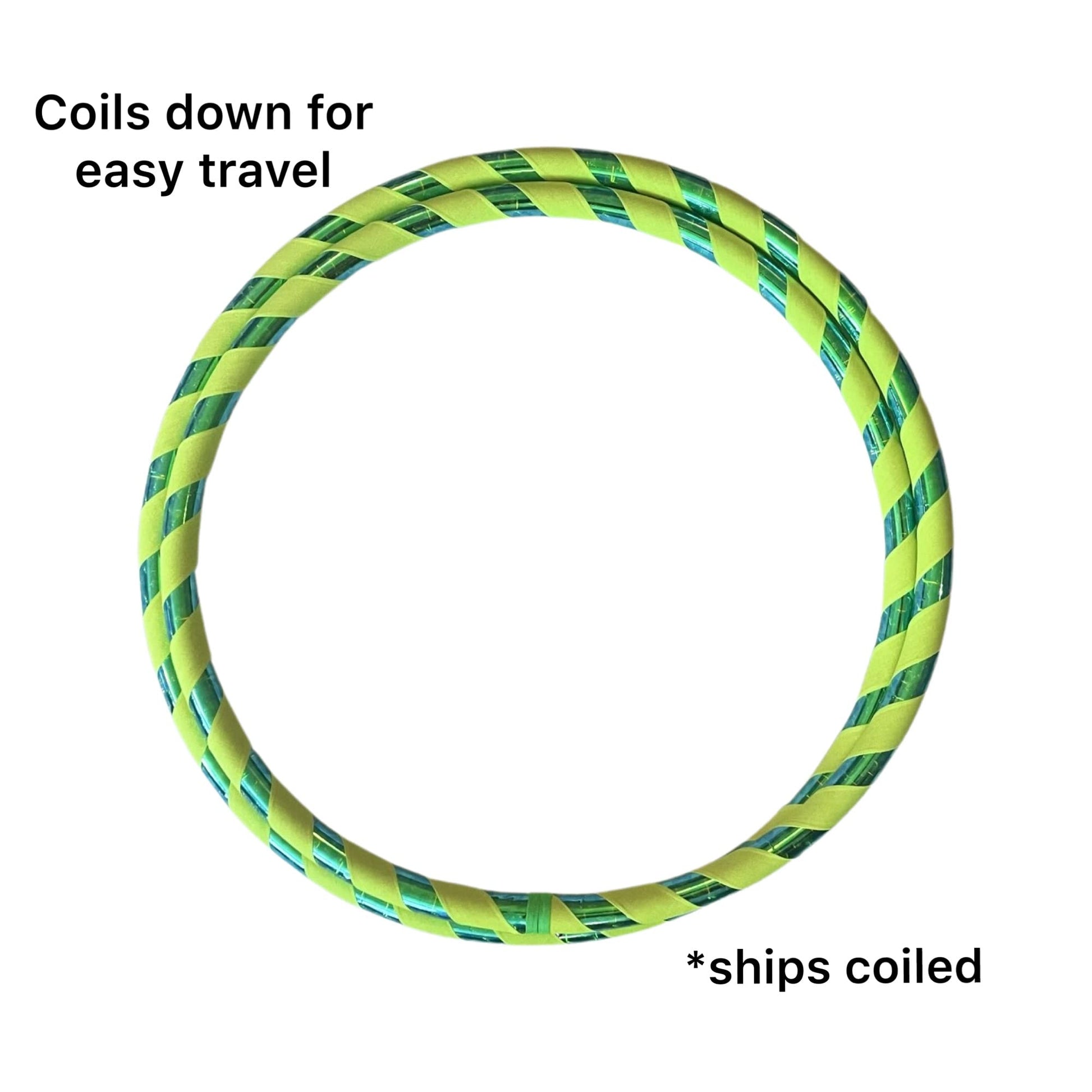SpinMajik Kids Hula Hoop | Lime Green Gecko, Medium (32") | Lighter Weight Yet Sturdy