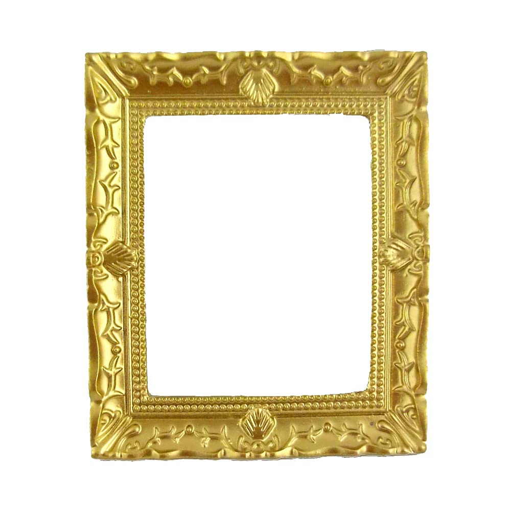 Aztec Imports, Inc. Dollhouse Miniature 1:12 Scale Large Gold Frame #G7949