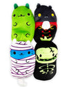 Cats vs Pickles - Scary Collection #2 - Catzilla, Count Catula, Coder Cat, & Skully - 4-Pack - 4" Cute Cuddly Collectible Bean Plush Toy - are You