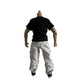 1/12 Action Figure Clothes,1:12Scale Solider tapered cargo pants,Casual Pants for 6" Action Figures,Fashion Pants only (Light Grey)