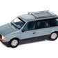 1987 Voyager Van Ice Metallic and Twilight Blue Metallic 2-Tone with Blue Interior Mighty Minivans Series 1/64 Diecast Model Car by Auto World
