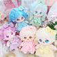 niannyyhouse 10cm-15cm 20cm Plush Doll Clothes Headdress Dress Stuffed Toy Dressup Compatible with 17cm Labubu Doll (Yellow, 20cm)