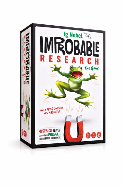 IG NOBEL IMPROBABLE RESEARCH™ The Game, Hysterical Trivia, 250 Cards, for Ages 14+, 2-8 Players