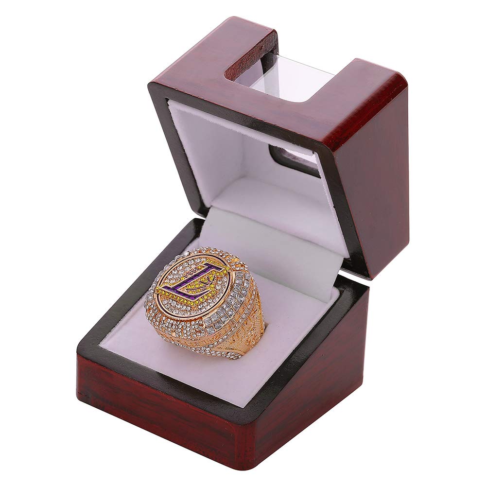 NW Championship Ring Display Case Single Box Real Wood |Single Stand 1 Slot| Gift for Sports Fans
