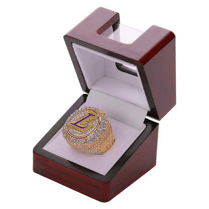 NW Championship Ring Display Case Single Box Real Wood |Single Stand 1 Slot| Gift for Sports Fans