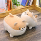 EHOTONG Shiba Inu Dog Plush Pillow, Corgi Stuffed Animal Plush Toy Hug Pillow Gifts for Girl Boy (Brown, 15.7in)
