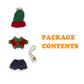 Clothes for Lububu 17cm Dolls(NO Doll) Outfit with Accessories Suit for Lububu Cute Stylish,Dress Up 4 Piece Set Hat Clothing Bag for lububu