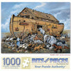 Bits and Pieces 1000 Piece Puzzles for Adults, Noah's Ark - Large 20" x 27" Jigsaw Puzzles 1000 Pieces - Christianity Religious Animals - Random Die