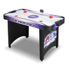 Hathaway Hat Trick 4-Ft Air Hockey Table for Game Room - With LED Scoring, High-Output Blower, Manual Backup, Strikers & Pucks - Black and Purple