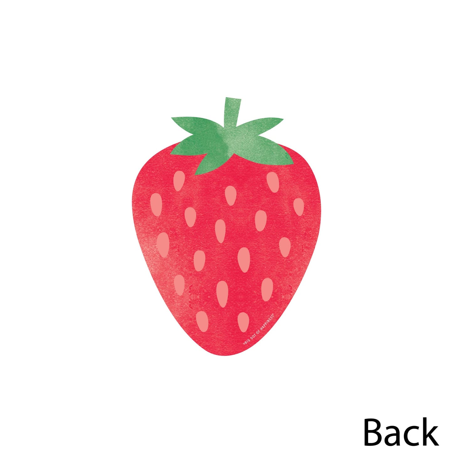Big Dot of Happiness Berry Sweet Strawberry - Decorations DIY Fruit Themed Birthday Party or Baby Shower Essentials - Set of 20