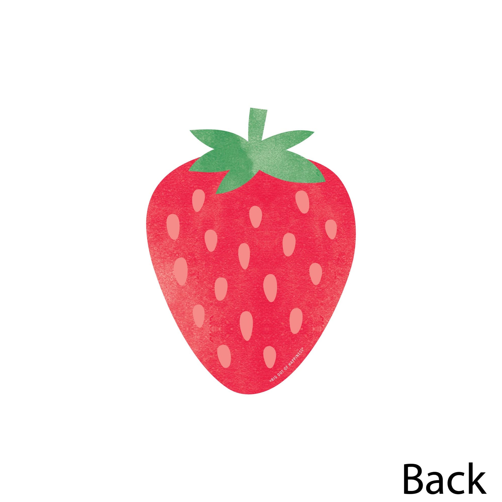 Big Dot of Happiness Berry Sweet Strawberry - Decorations DIY Fruit Themed Birthday Party or Baby Shower Essentials - Set of 20