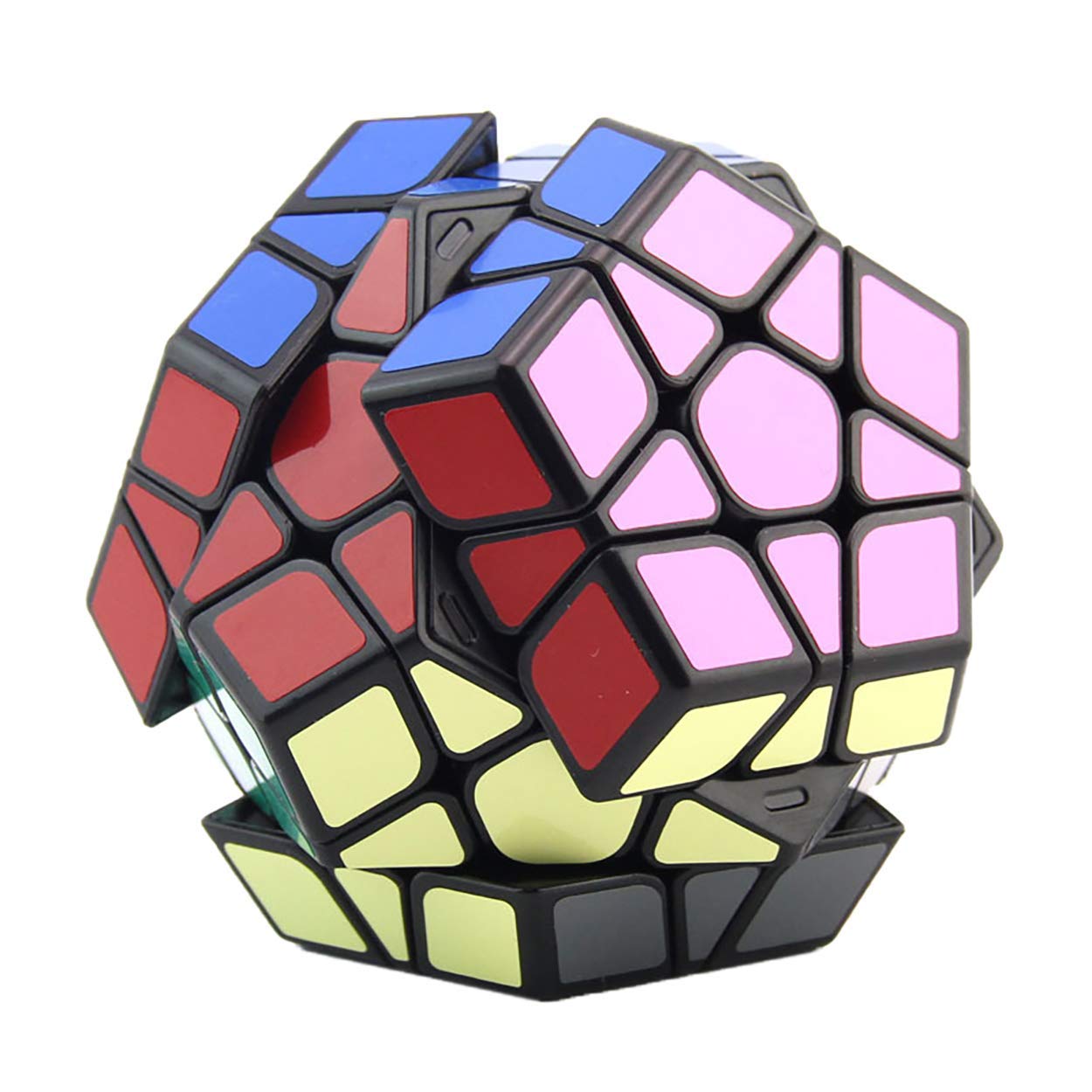 Qiheng Megaminx Speed Cube 3x3x3 Dodecahedron Puzzle Vivid Color Magic Cube Fast and Sturdy Cube Puzzle Toys Made from ABS Plastic