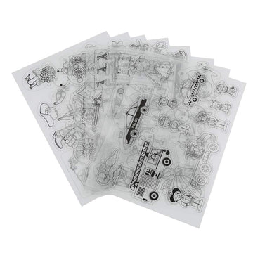 Heat Shrink Plastic Sheet Kit for DIY Crafts, Shrinkable Film with Assorted Patterns, Ideal for Keychains, Jewelry Making and School Projects, Easy