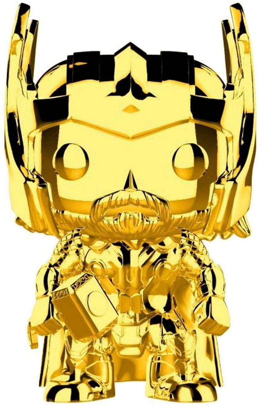 Funko Pop Marvel: Studios 10 - Thor (Gold Chrome) Collectible Figure, Multicolor, Standard