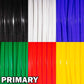 Craft County Primary, Rexlace 6 Pack - 50 Yard - 45 Meter Spools - Non-Toxic Plastic Lacing